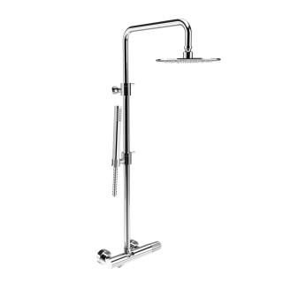 Shower system 20186 Amalfi | Overhead shower & handheld shower in chrome
