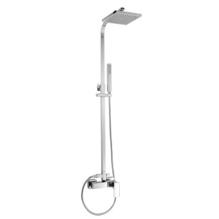 Shower system 34185 Tropea | Chrome overhead & hand shower