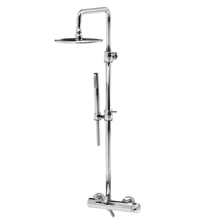 Shower system 19186 Portofino | Overhead & hand shower in 4 finishes