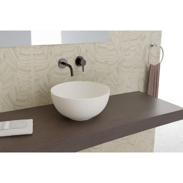 Sky porcelain washbasin | Round countertop basin for modern bathroom