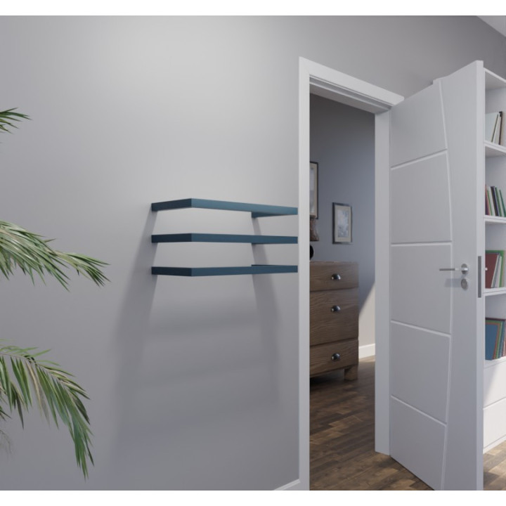 Square håndklædetørrer – design i chrome og farver