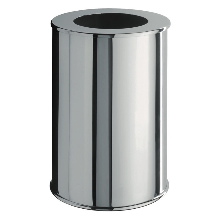 Trash can AM916 | Elegant waste bin in chrome, brass & nickel