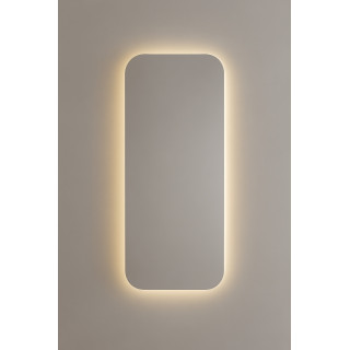 Rectangular backlit mirror 80 x 45 | LED bathroom mirror in modern design