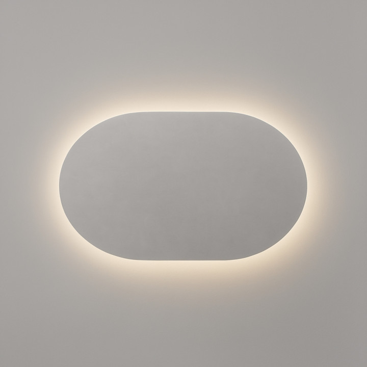 Rectangular backlit mirror 80 x 45 | LED bathroom mirror in modern design