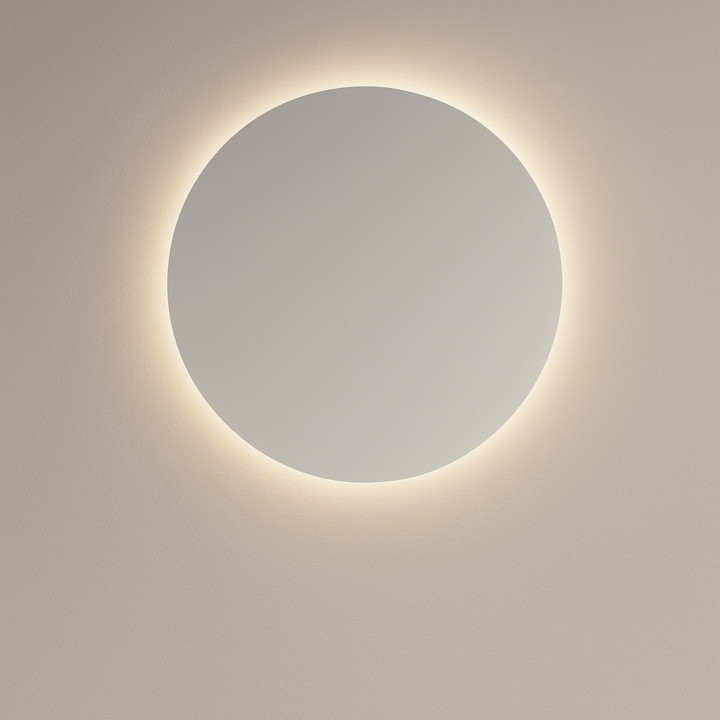 Round Backlit Mirror | LED bathroom mirror in modern Scandinavian design